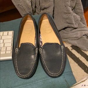 Jack Rogers navy leather driving moccasin/loafer